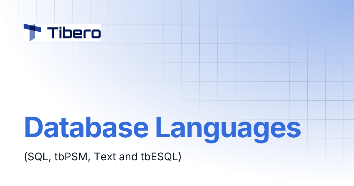 Database Languages | Technical Guides
