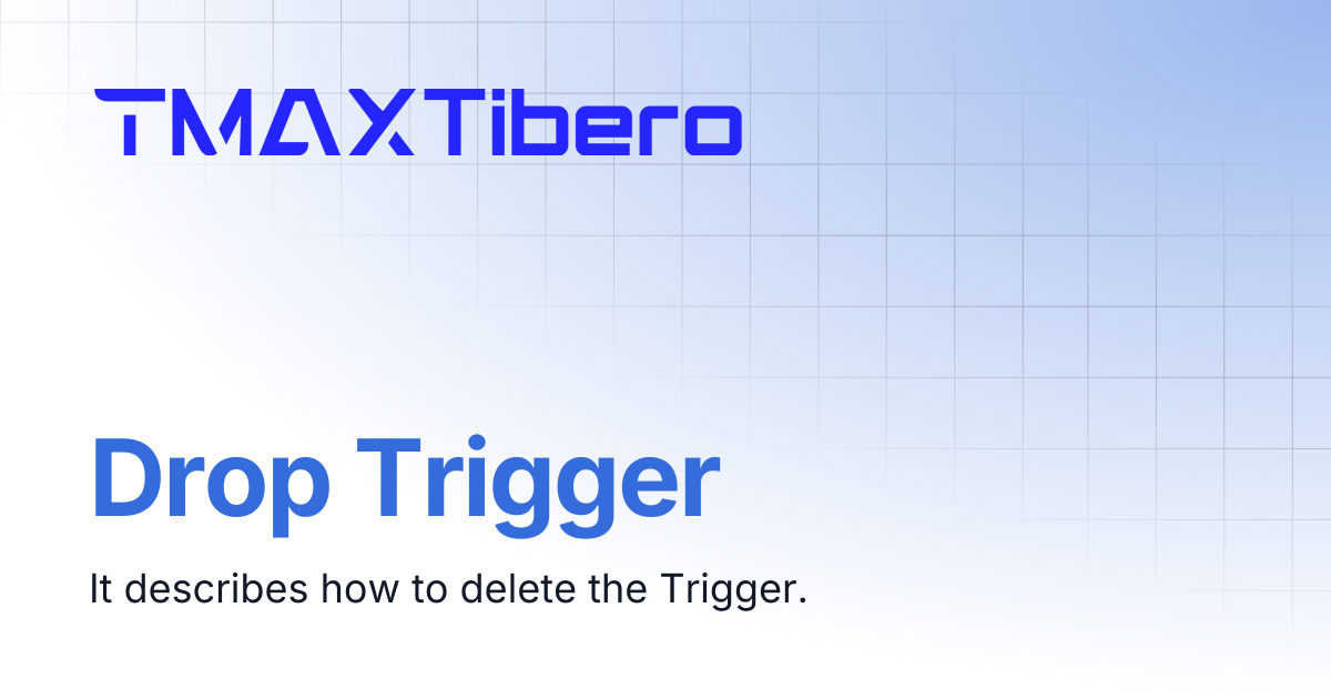 Drop Trigger | En_Tiberostudio Manual